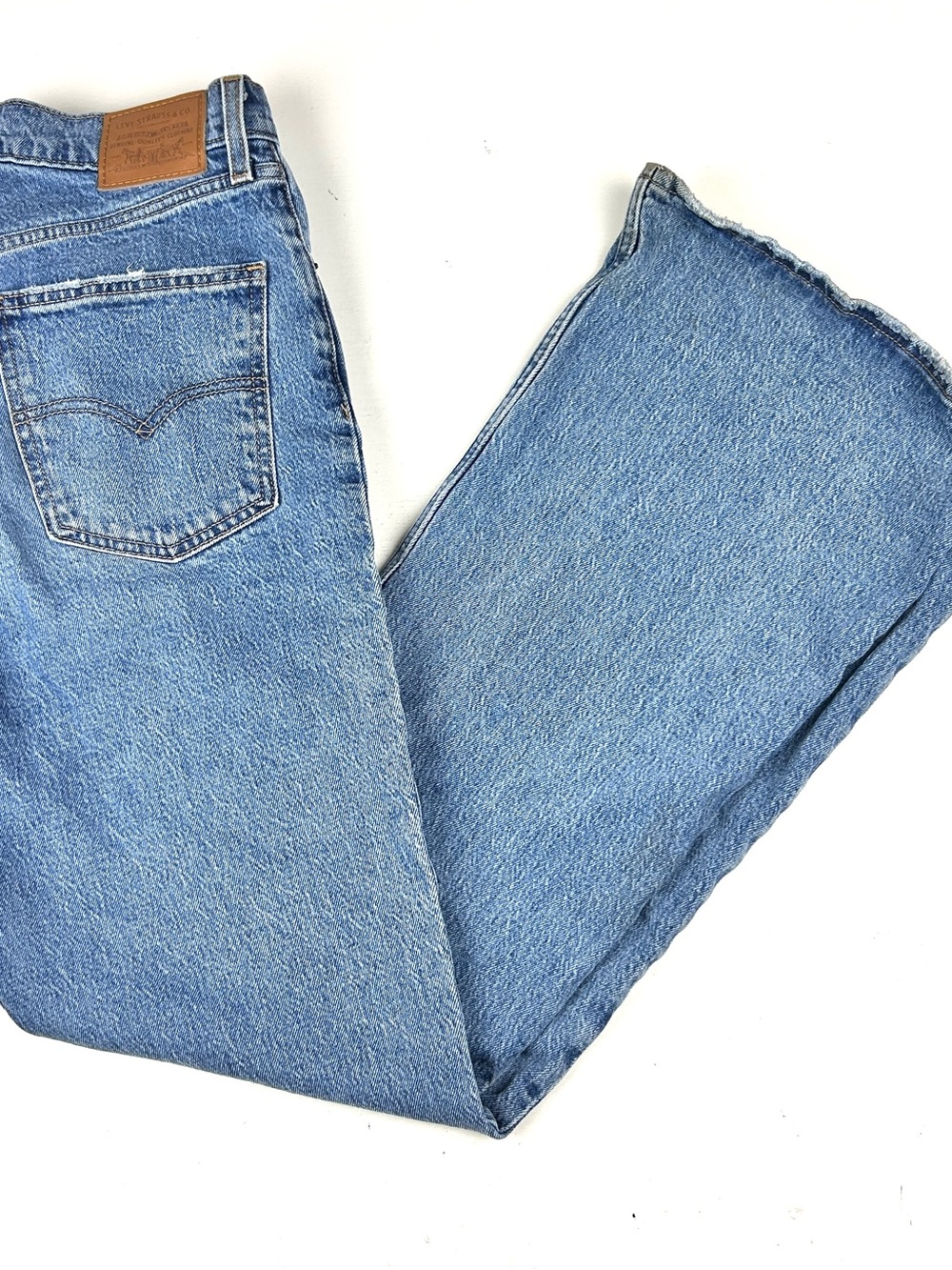 Levi’s 70s High Flare Blue Jeans Womens Size 28 Premium Denim
